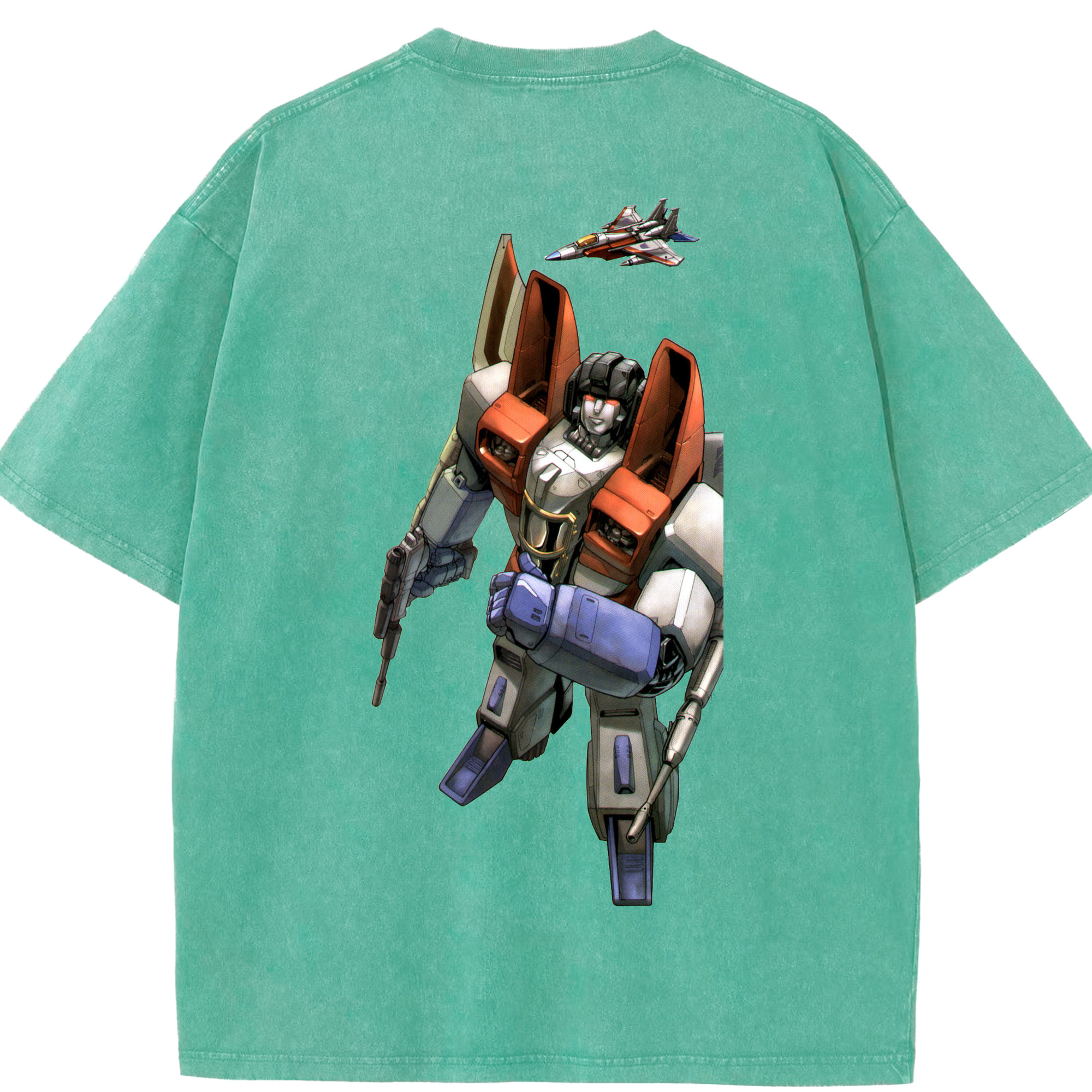 （画像用）  綿100% ヴィンテージ風 半袖Tシャツ（背面プリント）